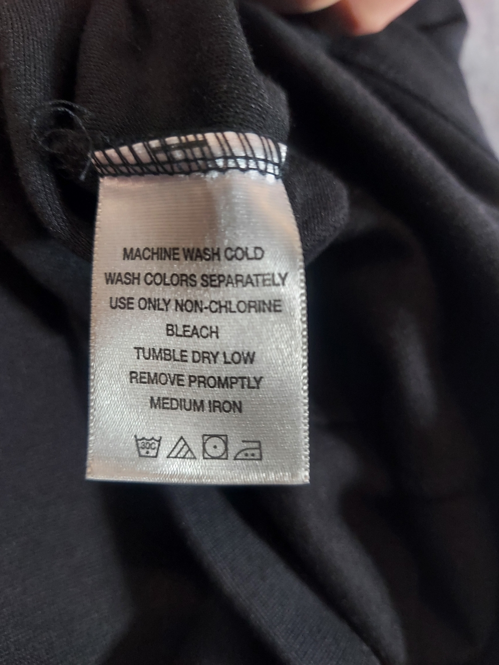 Only Necessities Black A-Line Midi Skirt Size Small Petite Stretch Knit - Picture 6 of 7